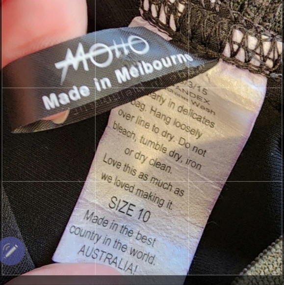 Motto skirt crushed velvet paisley colourful rich navy blue pencil size 10/12 - Picture 4 of 8